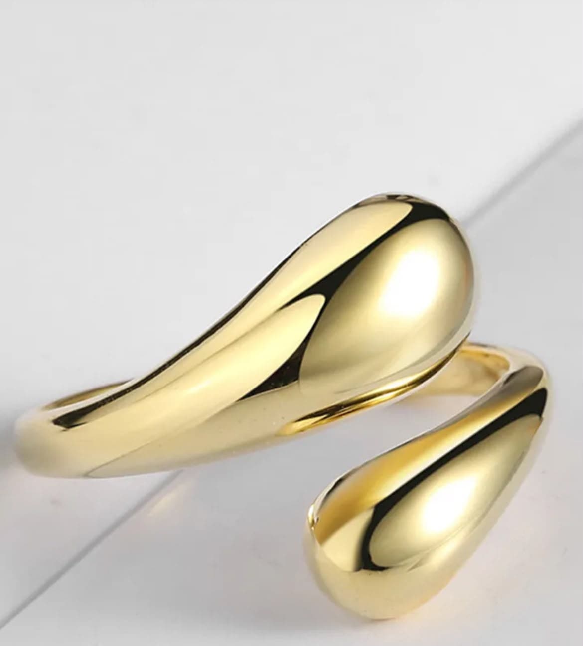 Goutte Teardrop Ring