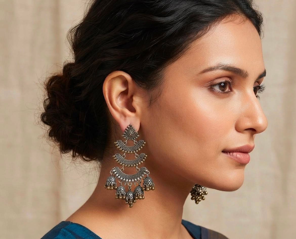 Single sided hand shaped earcuff