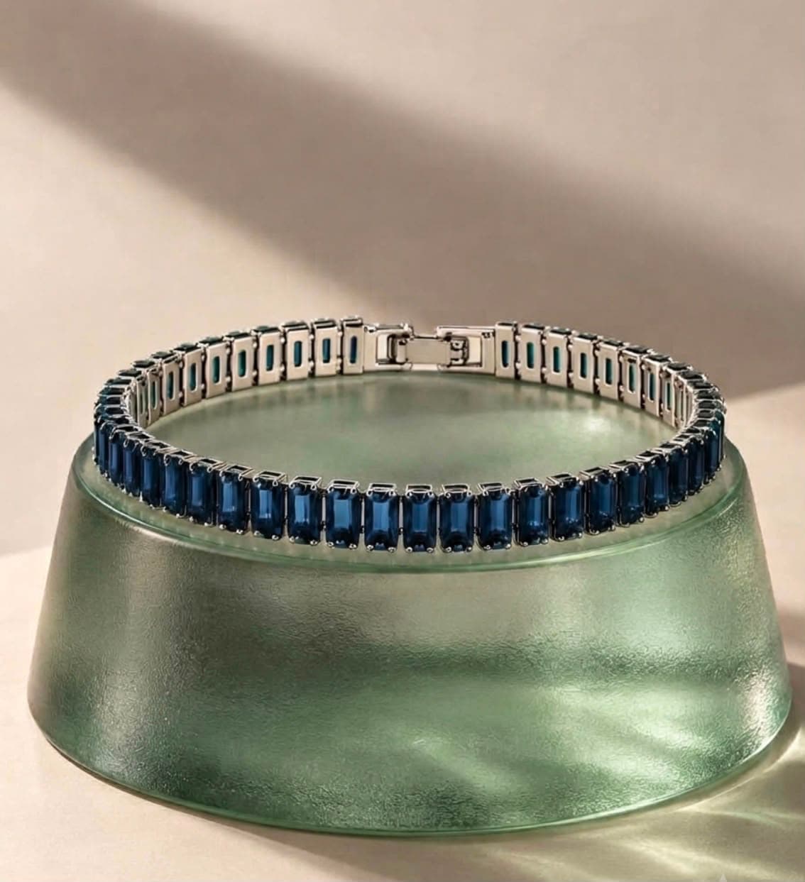 Tennis bracelet dark blue