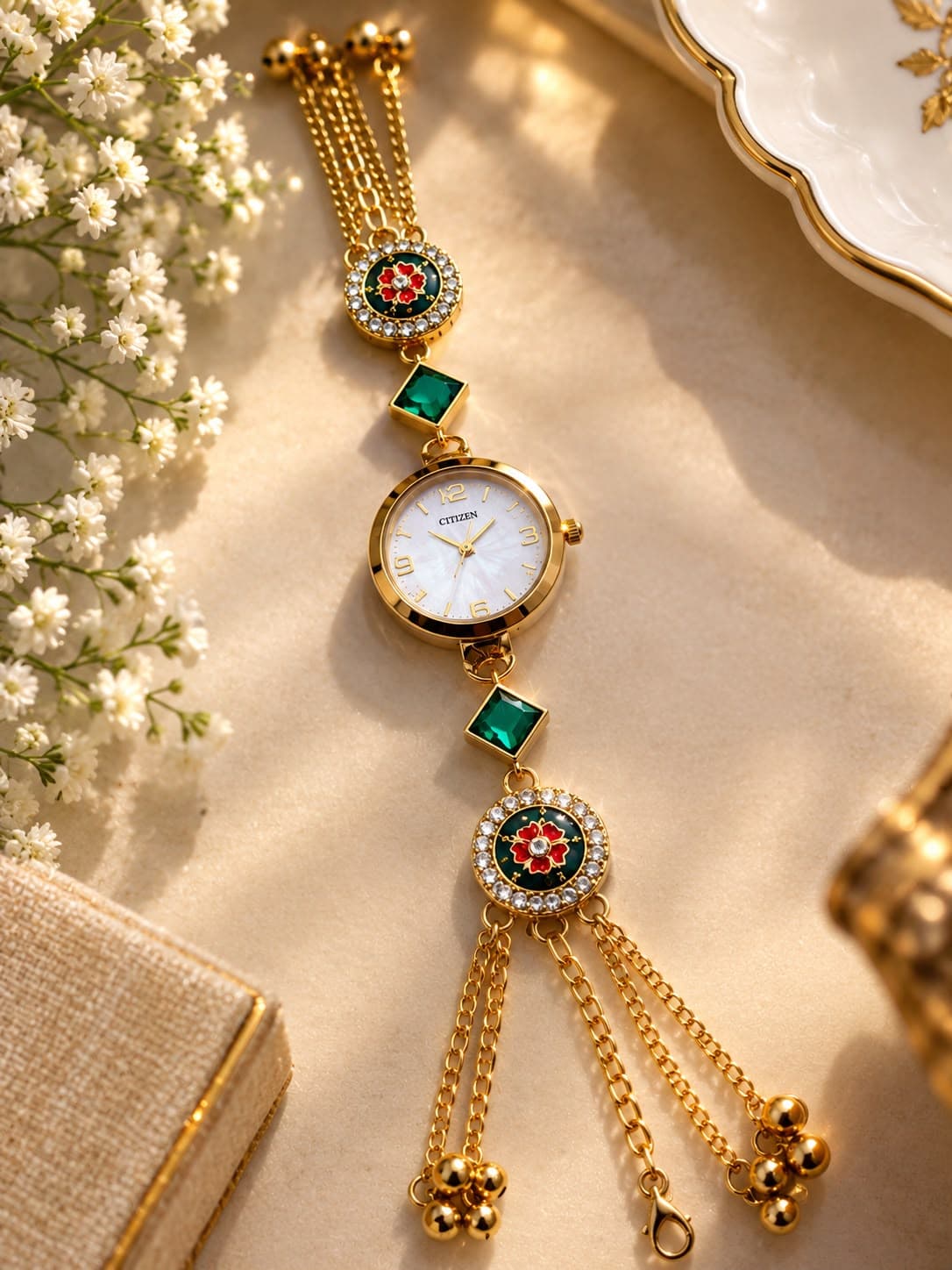 Gold plated heritage watch