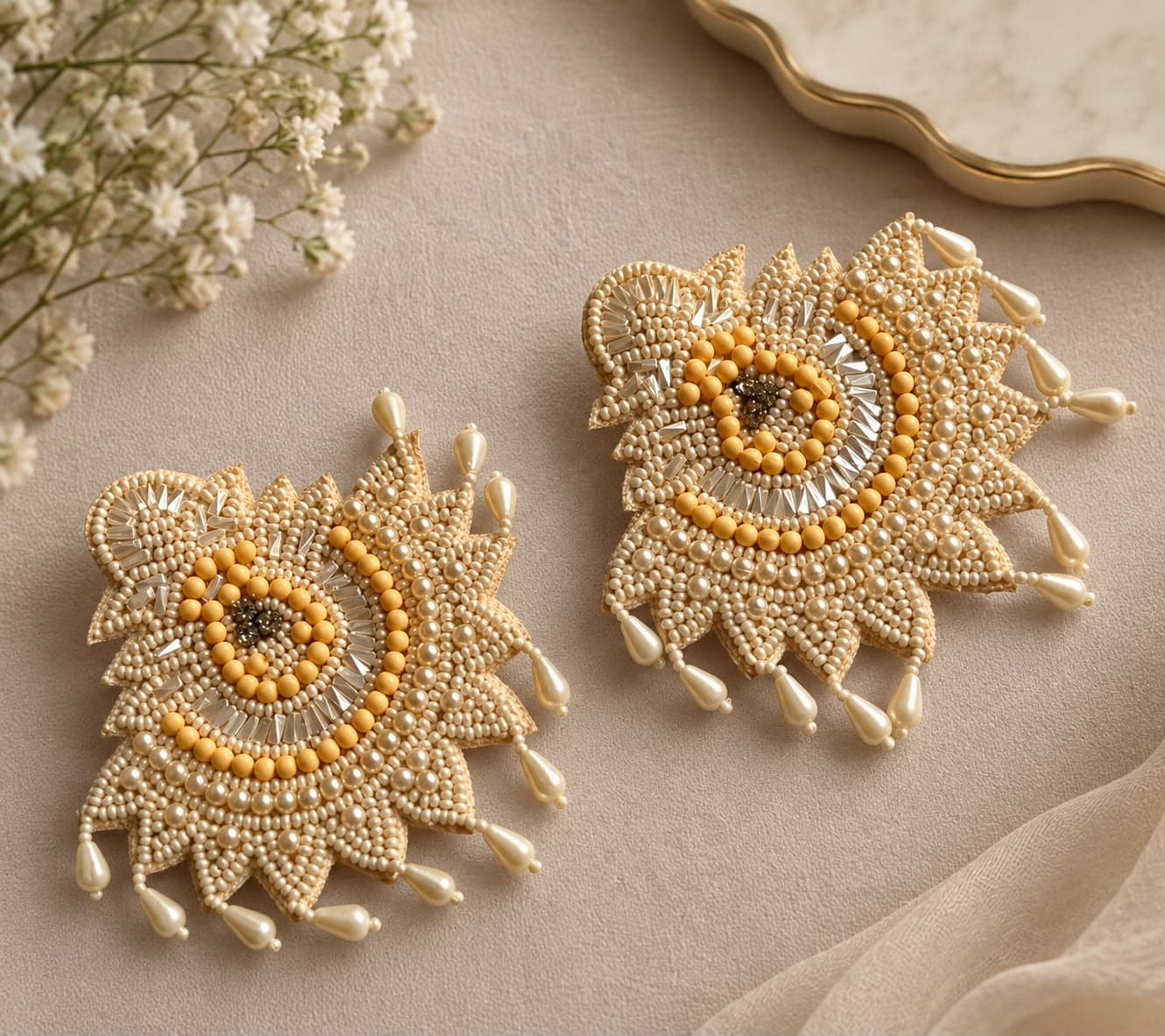Quirky beaded earring