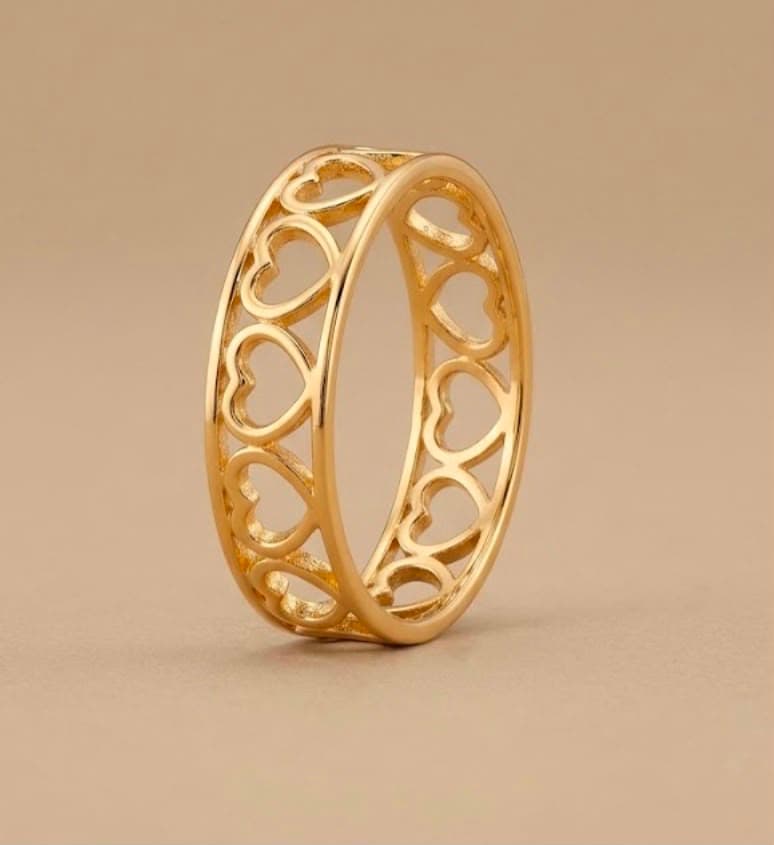 Heart adjustable ring